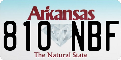AR license plate 810NBF