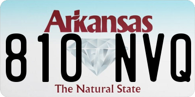 AR license plate 810NVQ