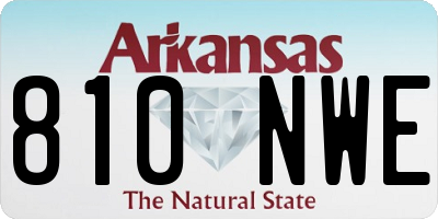 AR license plate 810NWE