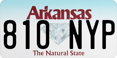 AR license plate 810NYP