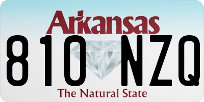 AR license plate 810NZQ