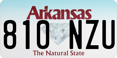 AR license plate 810NZU