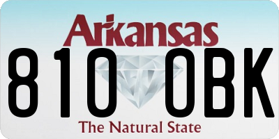 AR license plate 810OBK
