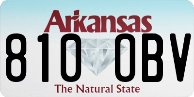 AR license plate 810OBV