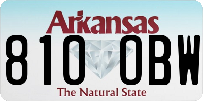 AR license plate 810OBW