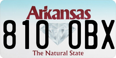 AR license plate 810OBX