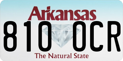 AR license plate 810OCR