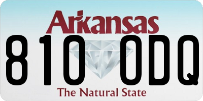 AR license plate 810ODQ