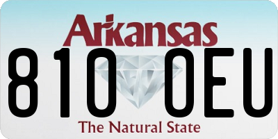 AR license plate 810OEU