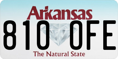 AR license plate 810OFE