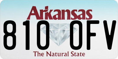 AR license plate 810OFV