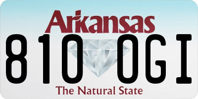 AR license plate 810OGI