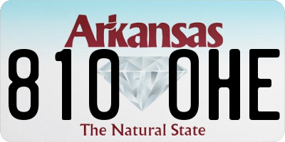 AR license plate 810OHE