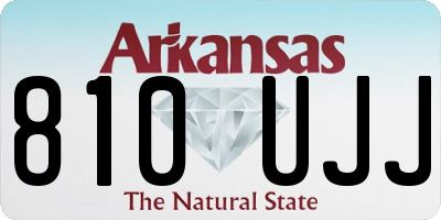 AR license plate 810UJJ