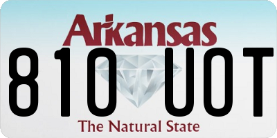 AR license plate 810UOT