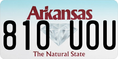 AR license plate 810UOU