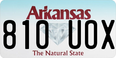 AR license plate 810UOX