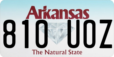AR license plate 810UOZ