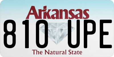 AR license plate 810UPE