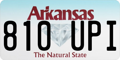 AR license plate 810UPI