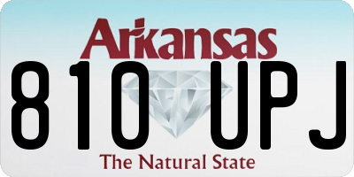 AR license plate 810UPJ