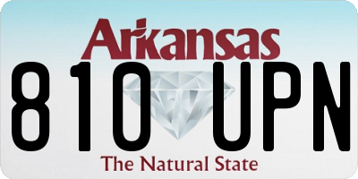 AR license plate 810UPN