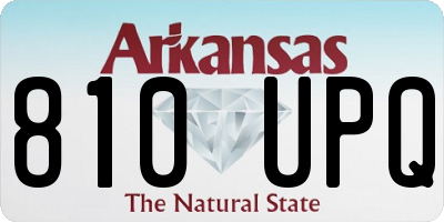AR license plate 810UPQ