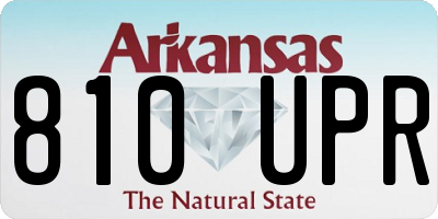 AR license plate 810UPR