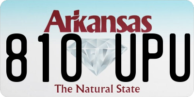 AR license plate 810UPU