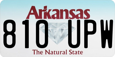 AR license plate 810UPW