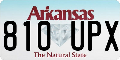 AR license plate 810UPX