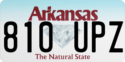 AR license plate 810UPZ