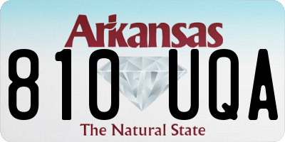 AR license plate 810UQA
