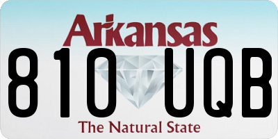 AR license plate 810UQB