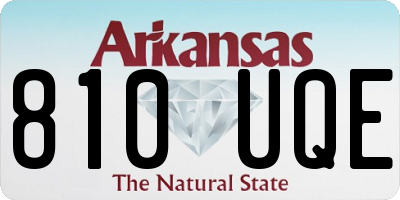 AR license plate 810UQE