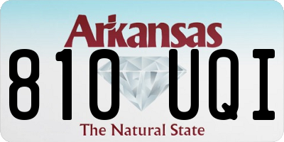 AR license plate 810UQI