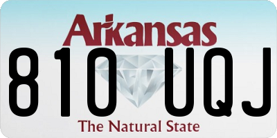 AR license plate 810UQJ