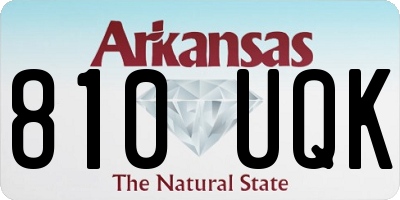 AR license plate 810UQK