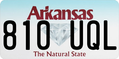AR license plate 810UQL