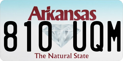 AR license plate 810UQM
