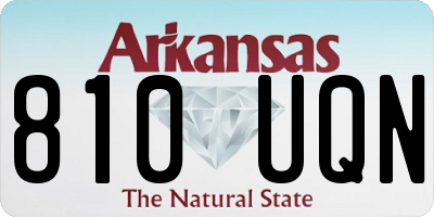 AR license plate 810UQN