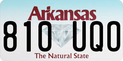 AR license plate 810UQO