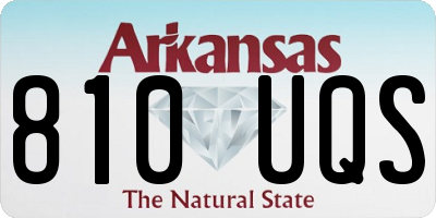 AR license plate 810UQS