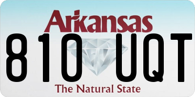 AR license plate 810UQT