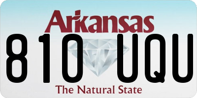 AR license plate 810UQU