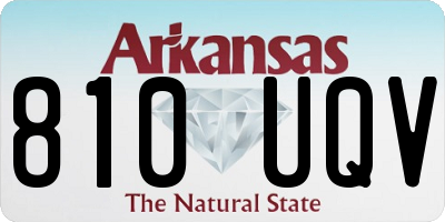 AR license plate 810UQV