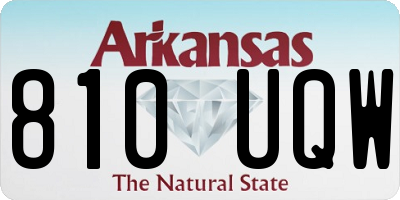 AR license plate 810UQW