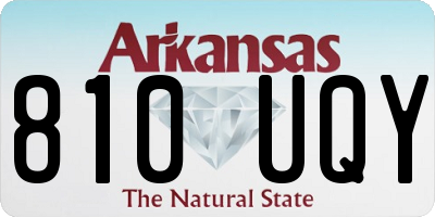 AR license plate 810UQY