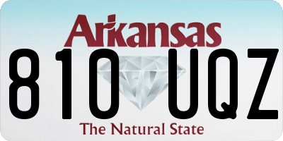 AR license plate 810UQZ