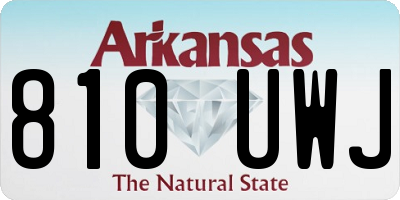 AR license plate 810UWJ